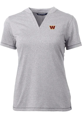 Cutter and Buck Washington Commanders Womens Forge Short Sleeve T-Shirt