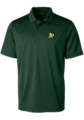Cutter and Buck Oakland Athletics Mens Prospect Textured Short Sleeve Polo