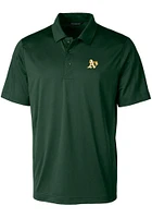 Cutter and Buck Oakland Athletics Mens Prospect Textured Short Sleeve Polo