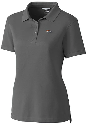 Cutter and Buck Denver Broncos Womens Advantage Short Sleeve Polo Shirt