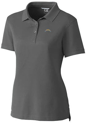 Cutter and Buck Los Angeles Chargers Womens Advantage Short Sleeve Polo Shirt