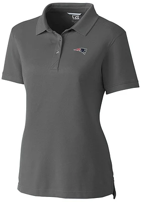 Cutter and Buck New England Patriots Womens Advantage Short Sleeve Polo Shirt