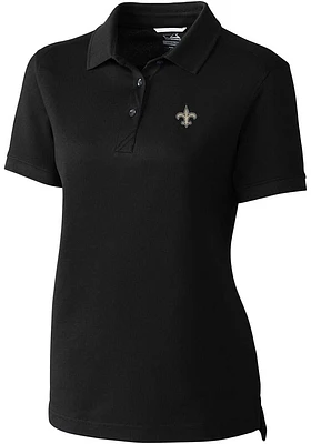 Cutter and Buck New Orleans Saints Womens Advantage Short Sleeve Polo Shirt