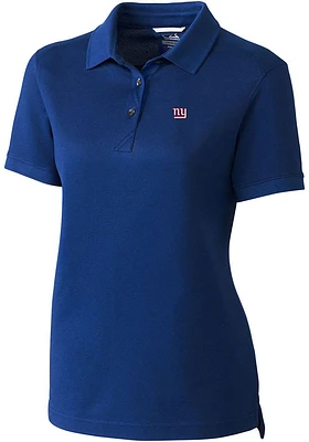 Cutter and Buck New York Giants Womens Advantage Short Sleeve Polo Shirt