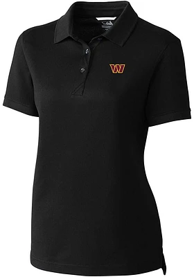 Cutter and Buck Washington Commanders Womens Advantage Short Sleeve Polo Shirt