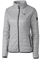 Cutter and Buck Baltimore Ravens Womens Grey Rainier PrimaLoft Filled Jacket