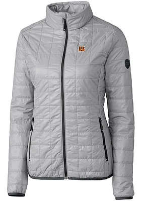Cutter and Buck Cincinnati Bengals Womens Grey Rainier PrimaLoft Filled Jacket
