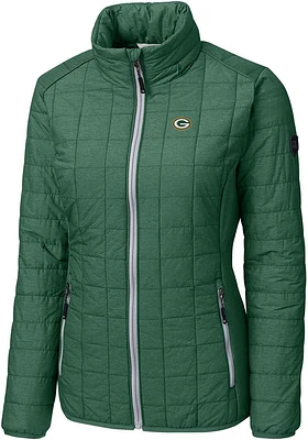 Cutter and Buck Green Bay Packers Womens Rainier PrimaLoft Filled Jacket