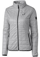 Cutter and Buck Philadelphia Eagles Womens Grey Rainier PrimaLoft Filled Jacket