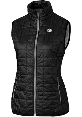 Cutter and Buck Green Bay Packers Womens Rainier PrimaLoft Vest