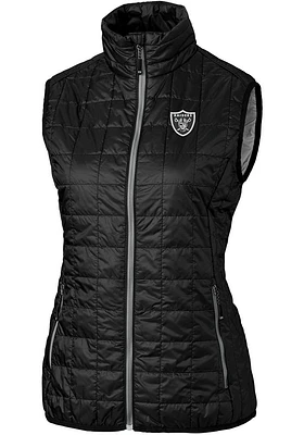 Cutter and Buck Las Vegas Raiders Womens Rainier PrimaLoft Vest