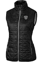 Cutter and Buck Las Vegas Raiders Womens Rainier PrimaLoft Vest