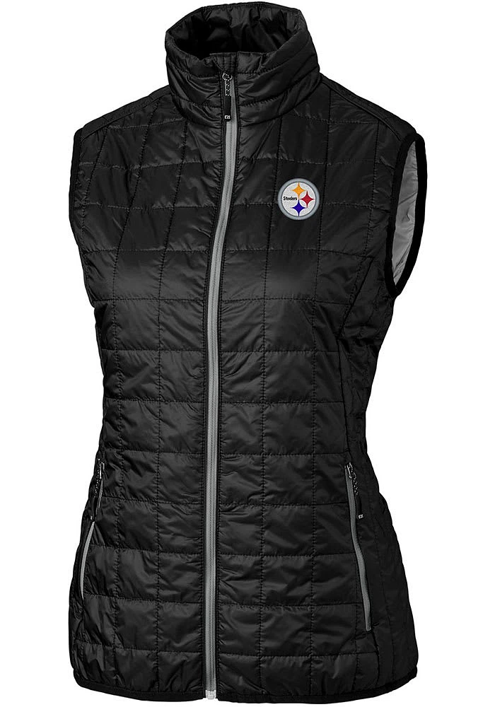 Cutter and Buck Pittsburgh Steelers Womens Rainier PrimaLoft Vest