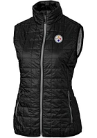 Cutter and Buck Pittsburgh Steelers Womens Rainier PrimaLoft Vest