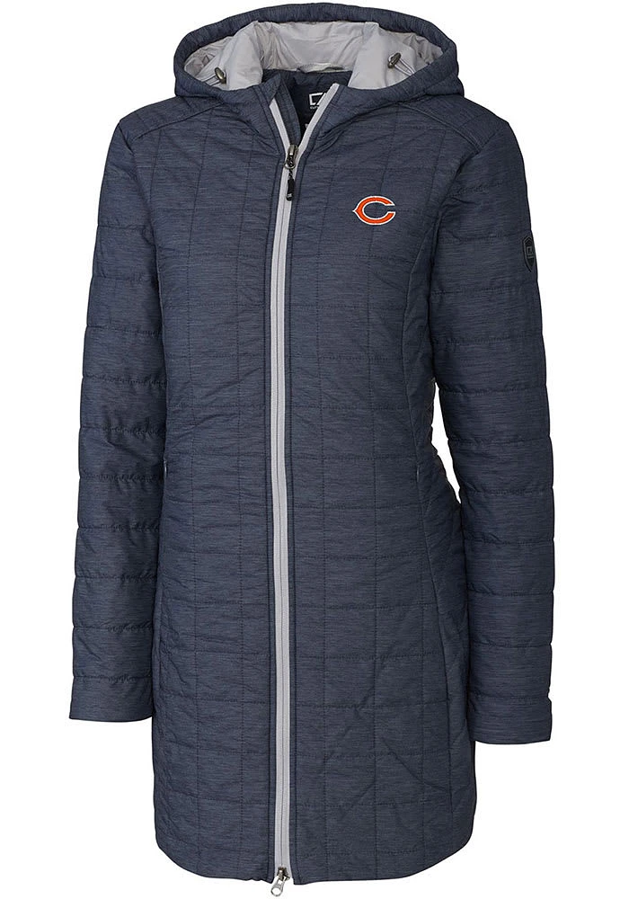 Cutter and Buck Chicago Bears Womens Grey Rainier PrimaLoft Filled Jacket