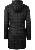 Cutter and Buck New Orleans Saints Womens Black Rainier PrimaLoft Long Filled Jacket