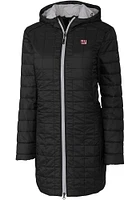 Cutter and Buck New York Giants Womens Black Rainier PrimaLoft Long Filled Jacket