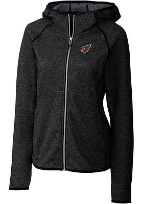 Cutter and Buck Arizona Cardinals Womens Charcoal Mainsail Medium Weight Jacket
