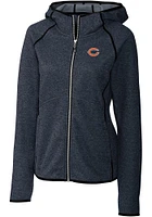 Cutter and Buck Chicago Bears Womens Navy Blue Mainsail Medium Weight Jacket