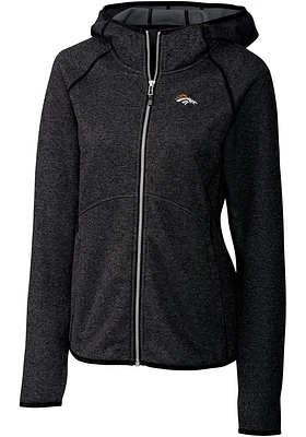 Cutter and Buck Denver Broncos Womens Charcoal Mainsail Medium Weight Jacket