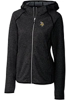 Cutter and Buck Minnesota Vikings Womens Charcoal Mainsail Medium Weight Jacket