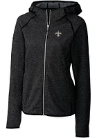 Cutter and Buck New Orleans Saints Womens Charcoal Mainsail Medium Weight Jacket