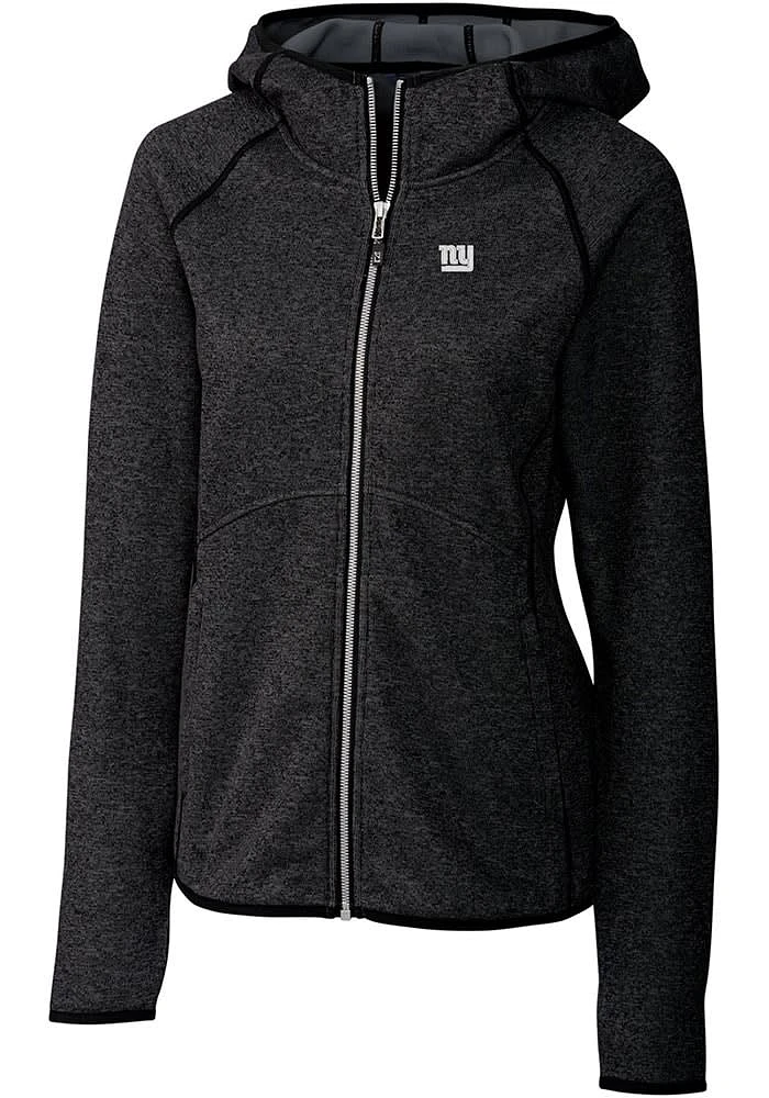 Cutter and Buck New York Giants Womens Charcoal Mainsail Medium Weight Jacket