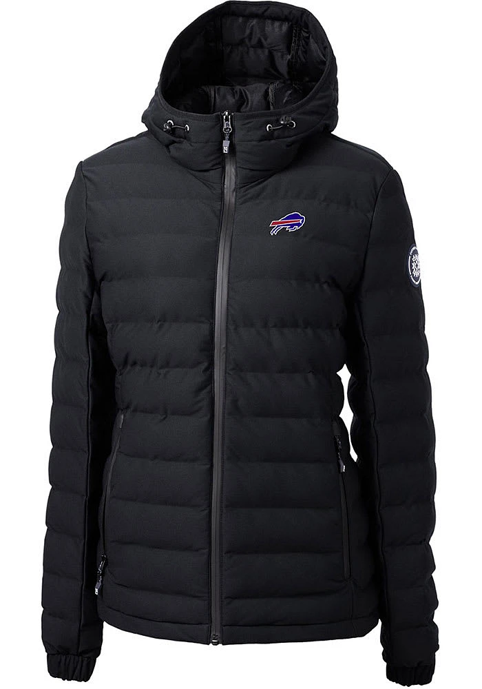 Cutter and Buck Buffalo Bills Womens Black Mission Ridge Repreve Filled Jacket
