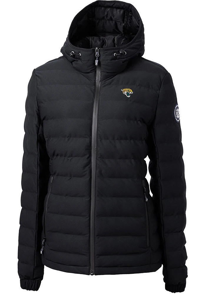 Cutter and Buck Jacksonville Jaguars Womens Black Mission Ridge Repreve Filled Jacket