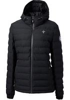 Cutter and Buck New Orleans Saints Womens Black Mission Ridge Repreve Filled Jacket