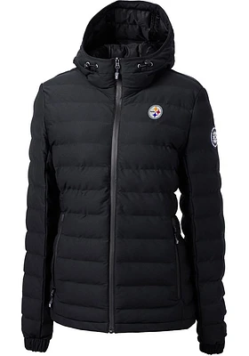 Cutter and Buck Pittsburgh Steelers Womens Black Mission Ridge Repreve Filled Jacket