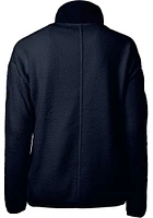 Cutter and Buck Chicago Bears Womens Navy Blue Cascade Sherpa Long Sleeve Full Zip Jacket