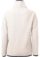 Cutter and Buck Denver Broncos Womens White Cascade Sherpa Qtr Zip
