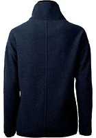 Cutter and Buck Los Angeles Chargers Womens Navy Blue Cascade Sherpa Qtr Zip