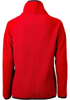 Cutter and Buck New England Patriots Womens Cascade Sherpa Qtr Zip