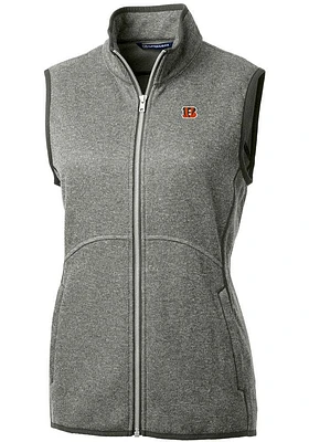 Cutter and Buck Cincinnati Bengals Womens Grey Mainsail Vest