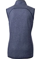 Cutter and Buck Denver Broncos Womens Navy Blue Mainsail Vest