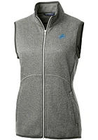 Cutter and Buck Detroit Lions Womens Grey Mainsail Vest