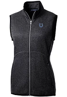 Cutter and Buck Indianapolis Colts Womens Charcoal Mainsail Vest