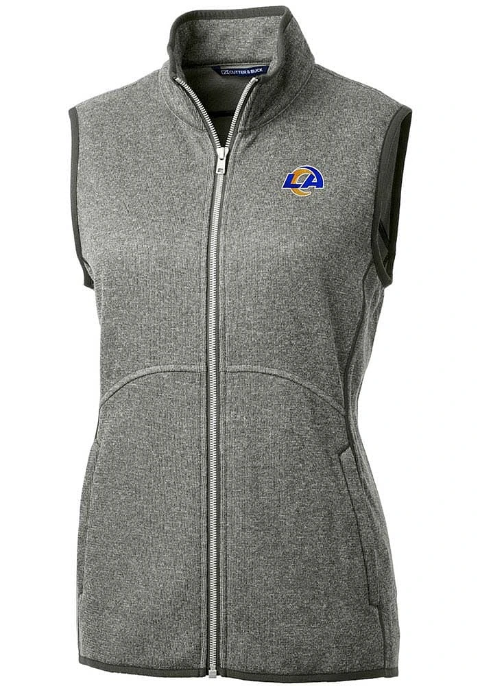 Cutter and Buck Los Angeles Rams Womens Grey Mainsail Vest