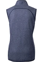 Cutter and Buck Miami Dolphins Womens Navy Blue Mainsail Vest