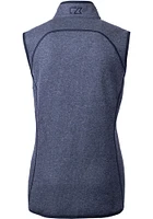 Cutter and Buck New England Patriots Womens Navy Blue Mainsail Vest