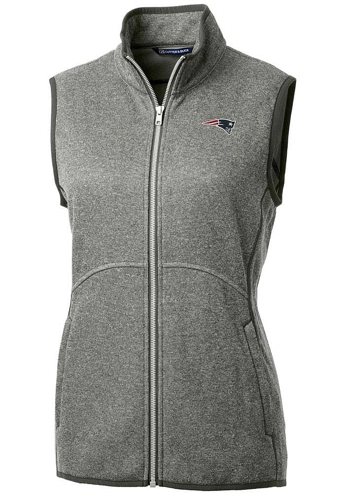 Cutter and Buck New England Patriots Womens Grey Mainsail Vest