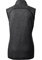 Cutter and Buck New Orleans Saints Womens Charcoal Mainsail Vest