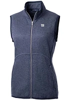 Cutter and Buck New York Giants Womens Navy Blue Mainsail Vest