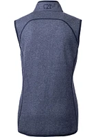 Cutter and Buck New York Giants Womens Navy Blue Mainsail Vest