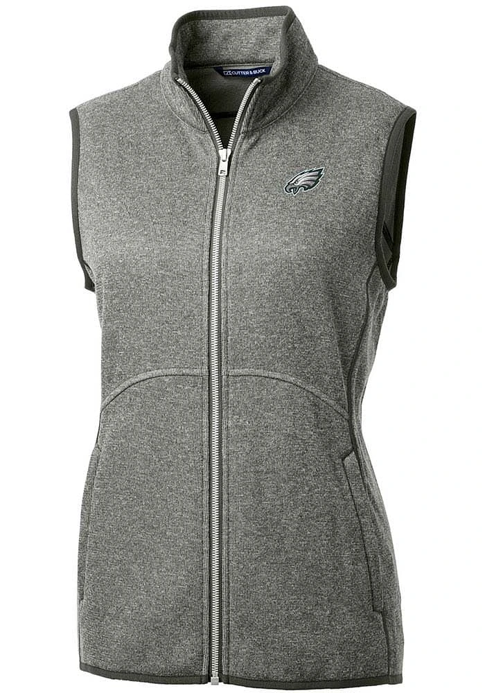 Cutter and Buck Philadelphia Eagles Womens Grey Mainsail Vest