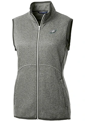 Cutter and Buck Philadelphia Eagles Womens Grey Mainsail Vest