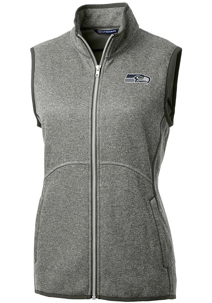Cutter and Buck Seattle Seahawks Womens Grey Mainsail Vest
