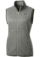 Cutter and Buck Seattle Seahawks Womens Grey Mainsail Vest